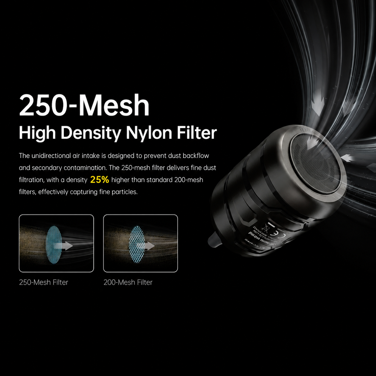 Gambar produk NITECORE Blower Pembersih Debu Elektrik 2in1 Vacuum 40000 RPM 3 kPa - BB Nano Wired - 6