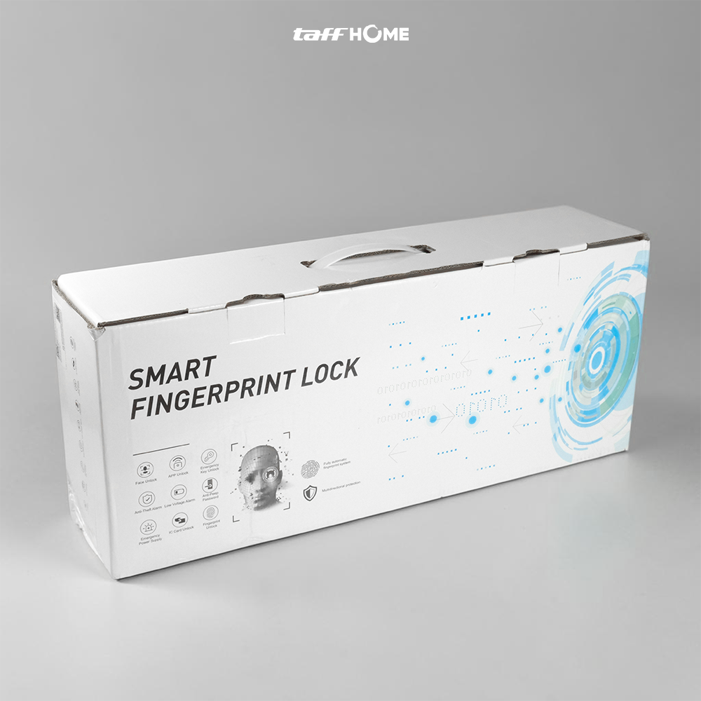 Gambar produk TaffHOME Smart Door Lock Fingerprint Face Recognition Password - 5S - Kemasan