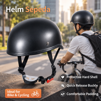 Gambar produk NOPNOG Helm Sepeda Retro Vintage Catok Bicycle Helmet Visor - U15