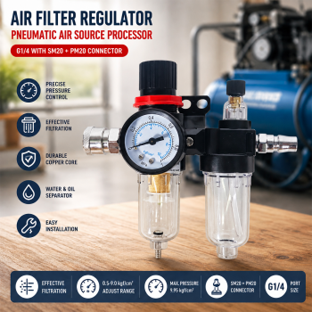 Gambar produk AFC Air Filter Regulator Pneumatic Saringan Kompresor G1/4 SM PM20 - AFC-2000