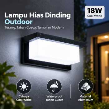 GAVT Lampu Hias Dinding Outdoor Aluminium Waterproof Cool White 18W - RL-B25G