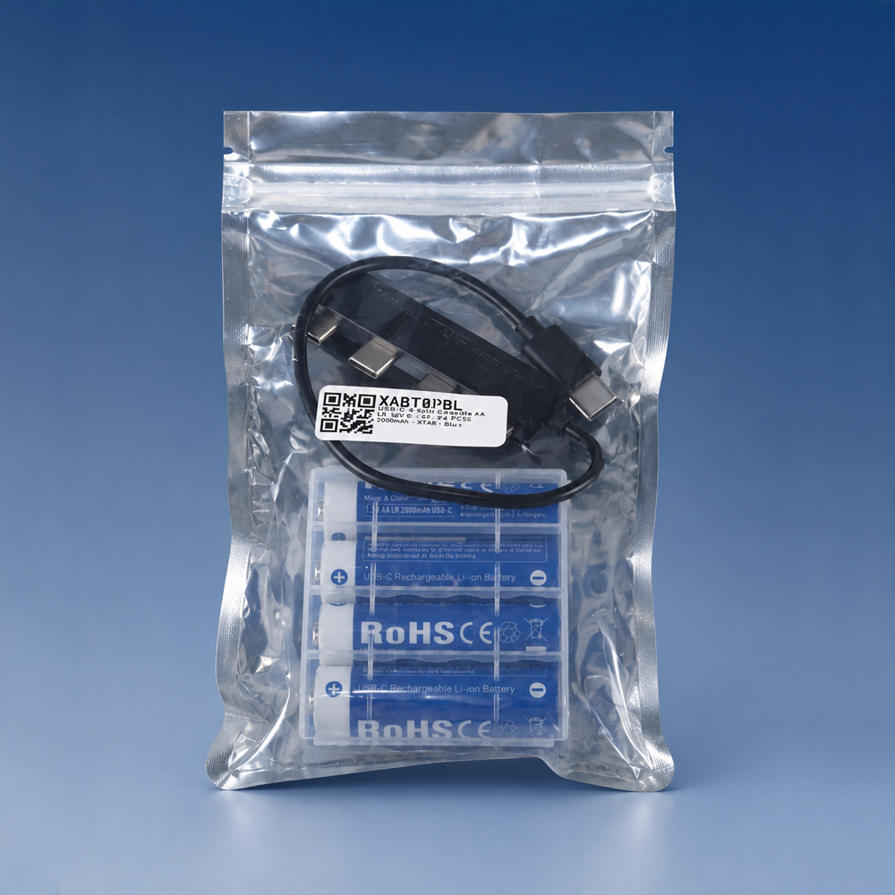 Gambar produk XTAR Baterai Isi Ulang AA Rechargeable Li-Ion Button Top 1.5V 4 PCS 2000mAh - XT-40 - 8