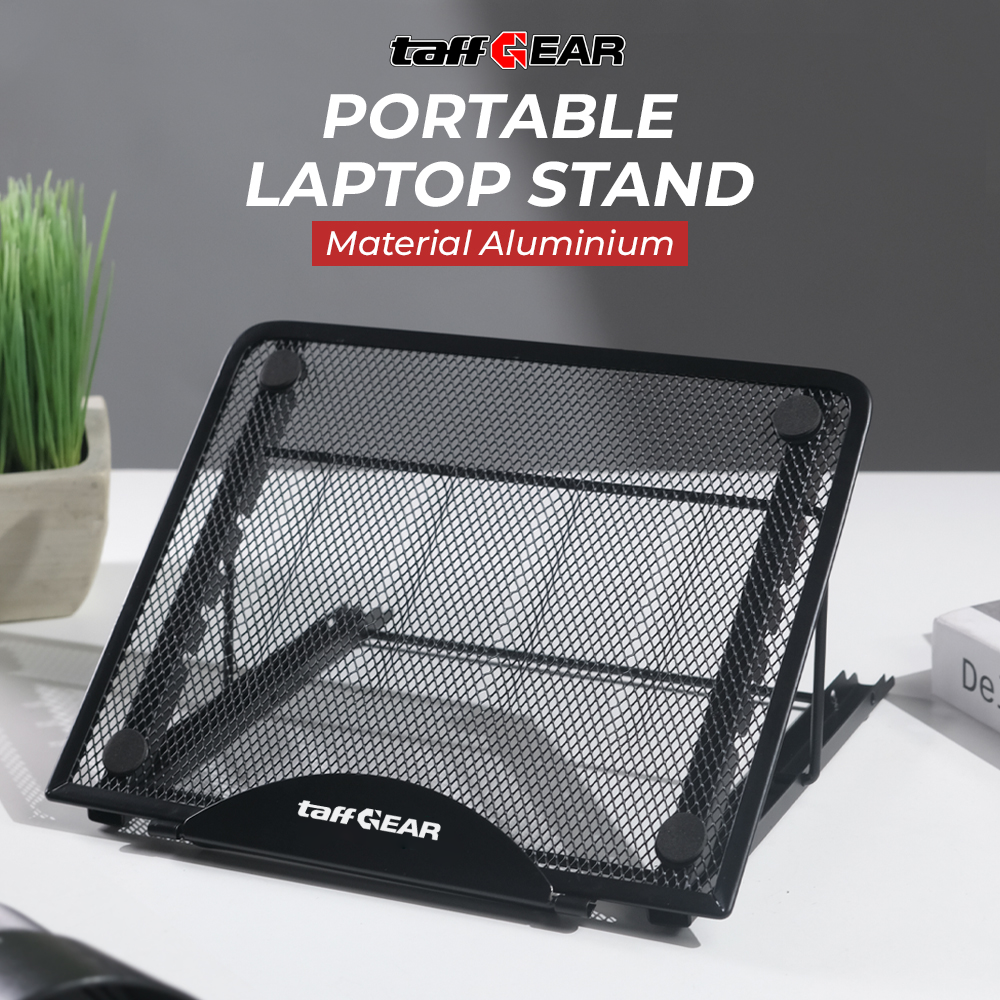 Gambar produk TaffGEAR Stand Laptop Aluminium Dudukan Holder Foldable Portable - IV012 - Utama