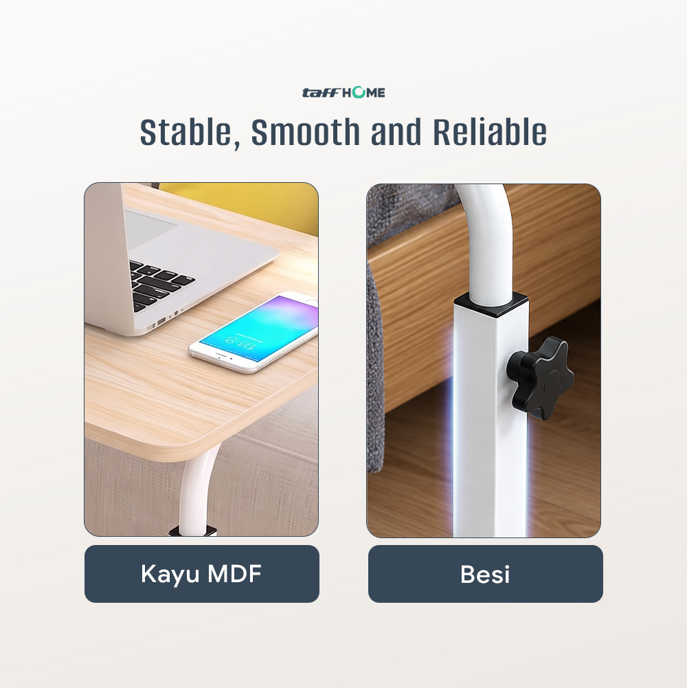 Gambar produk TaffHOME Meja Laptop Adjustable Portable Working Desk 60x40cm - ND02 - 4