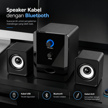 XICU Speaker Desktop Wired Bluetooth 2.1 Channel Surround Sound - S-201