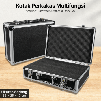 TaffGUARD Kotak Perkakas Multifungsi Portable Hardware Aluminium Box - LE01