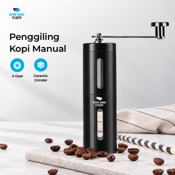 Gambar produk One Two Cups Alat Penggiling Kopi Manual Coffee Grinder Adjustable 60g - RH200
