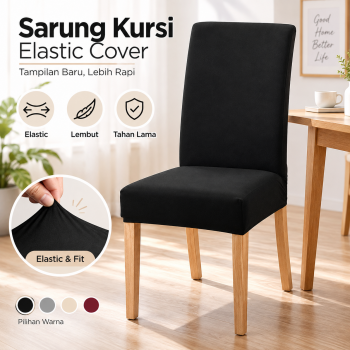 KFETHIN Sarung Kursi Makan Restoran Hotel Elastic Dining Chair Cover - KF55