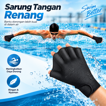 Gambar produk B2Cshop Sarung Tangan Renang Swimming Paddle Gloves - SG-534
