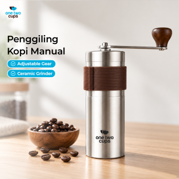 One Two Cups Alat Penggiling Kopi Manual Coffee Grinder Adjustable - ZX-A65