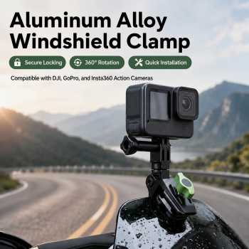 Gambar produk SZKOSTON Windshield Clamp Mount Action Camera Bracket Clip GoPro DJI - ZJ-22