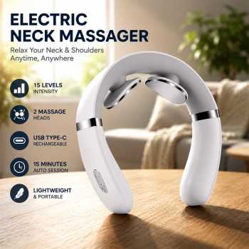 Pulsex Alat Pijat Leher Elektrik Terapi Bahu 15 Level Neck Massager - F2