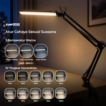 Gambar produk TaffLED Lampu Meja Belajar LED 3 Color 3500-6000K 12W - FX310 - 2