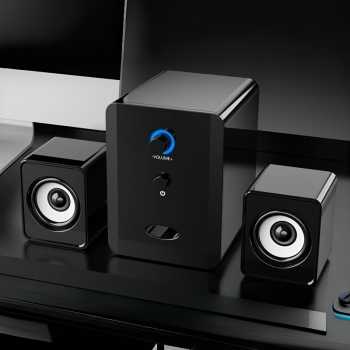 Gambar produk XICU Speaker Desktop Wired Bluetooth 2.1 Channel Surround Sound - S-201
