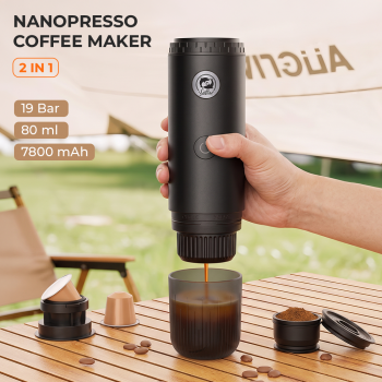 iCafilas Nanopresso Coffee Maker 2in1 19 Bar 80ml for Nespresso - ME2604