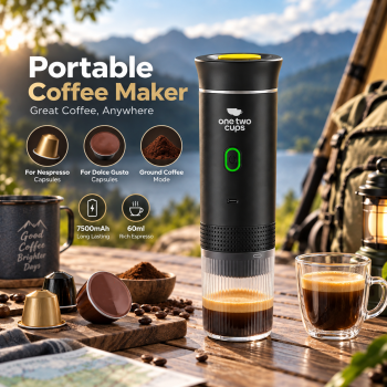 Gambar produk One Two Cups Portable Coffee Maker 3in1 7500mAh 60ml for Nespresso - KF-JN-02