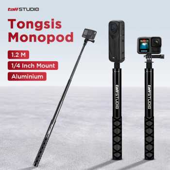 Gambar produk TaffSTUDIO Tongsis Insta360 GoPro Ultra Long Selfie Stick 1.2M - YZ711