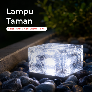 DUTRIEUX Lampu Taman Outdoor Tanam Ice Brick Solar Panel IP45 LED 0.2W - DT106