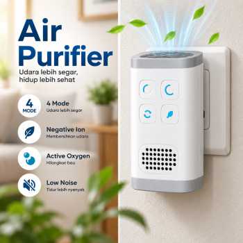 KOMEI Air Purifier Deodorizer Negative Ion Portable 4 Mode EU Plug - JM-05