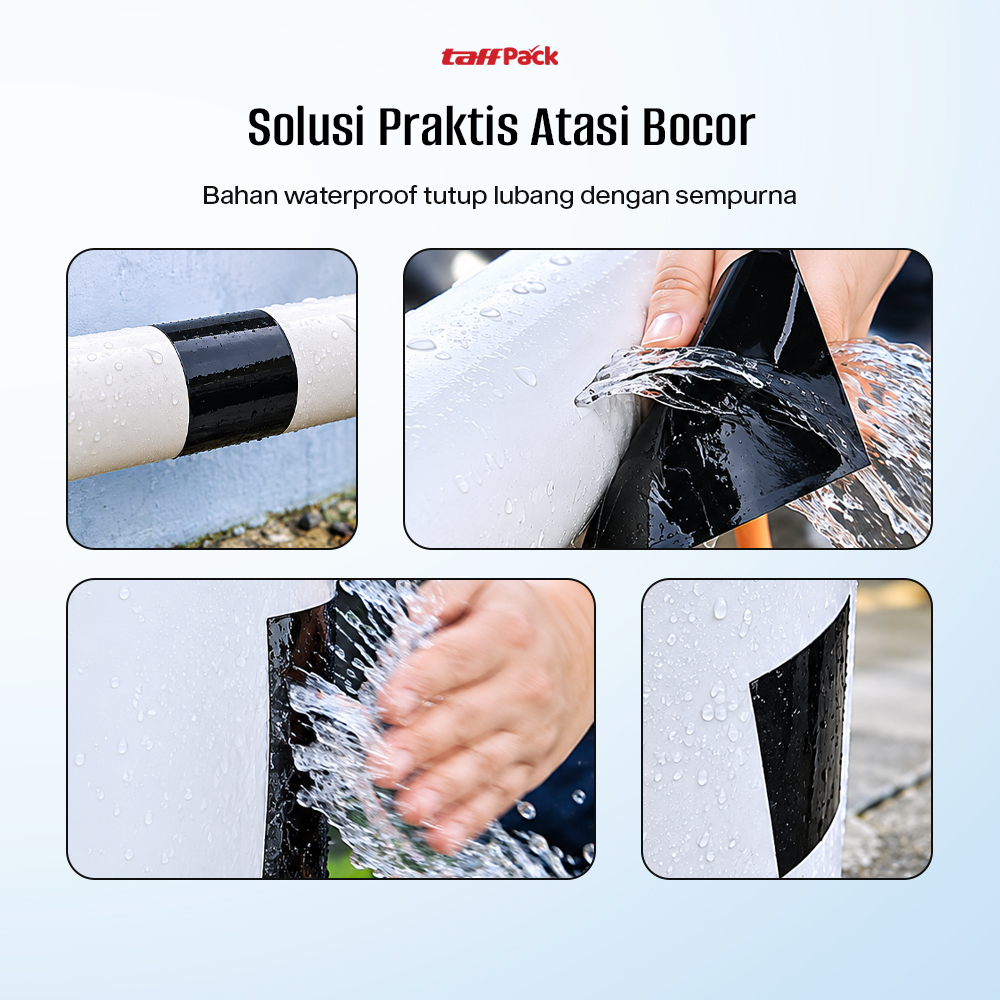 Gambar produk TaffPACK Lakban Anti Bocor Waterproof Super Strong Repair Tape 5cmx1.5M - FL334 - 1