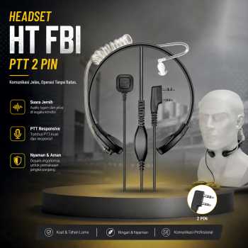 Gambar produk Taffware Mic Headset HT 2 Pin FBI Finger PTT UV-5R UV-B5 UV-B6