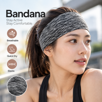 FITSI Bandana Headband Olahraga Elastic Sport Hairbands Yoga - A88