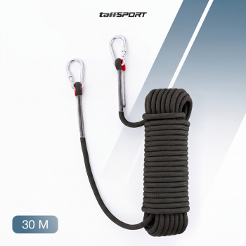 Gambar produk TaffSPORT Tali Paracord Panjat Tebing Climbing Rope Steel Buckle 10mm Panjang 30M - 24KN - 8