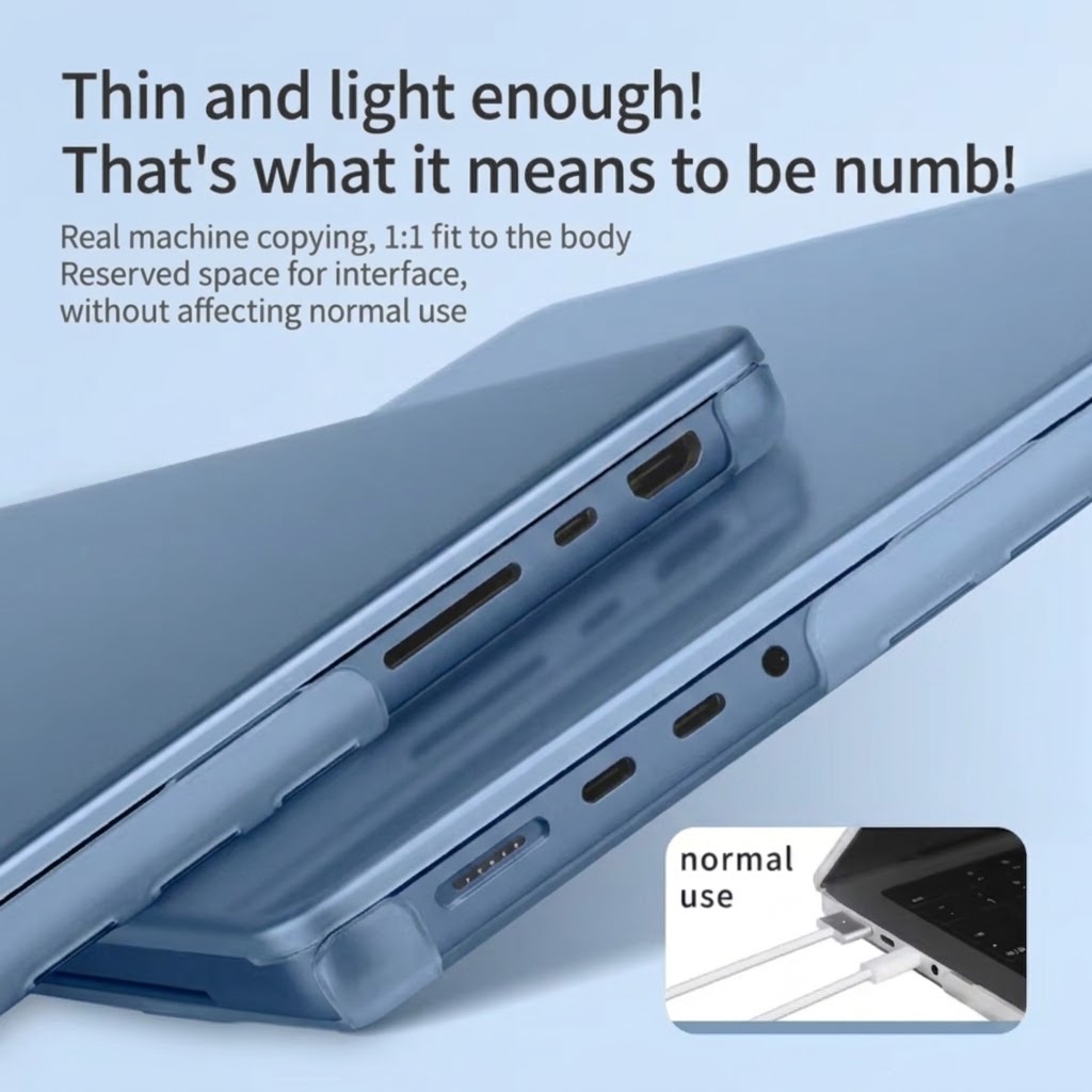 Gambar produk WCOVE Crystal Case Pelindung Laptop Cover MacBook Neo A18 13 Inch - A3404 - 6