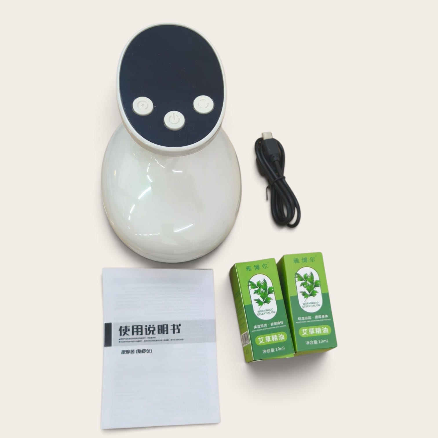 Gambar produk Thinage Alat Pijat Bekam Electric Massage Body Brush Cupping GuaSha - ZY-816 - 7