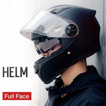 Gambar produk AXK Helm Sepeda Sport Olahraga Double Lens Anti Fog Visor - A557