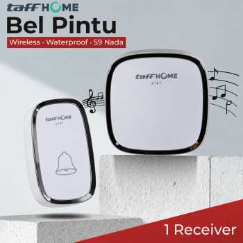 Gambar produk TaffHOME Bel Rumah Wireless Waterproof Doorbells 59 Nada 1 PCS Receiver - A101/A101-2