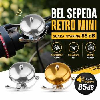 Gambar produk Cycle Zone Bel Sepeda Bike Horn Mini Retro Vintage Aluminium 85dB - CL-06 - Utama
