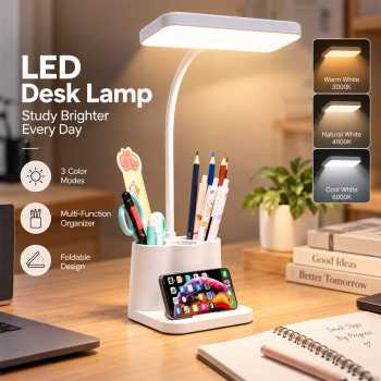 ART DECO Lampu Meja Belajar LED Foldable 3 Color 3000K-6000K 5W - 102