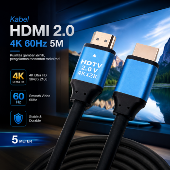 FSU Kabel HDMI Display Monitor TV HDTV 2.0 4K 60Hz 5M - FS-4