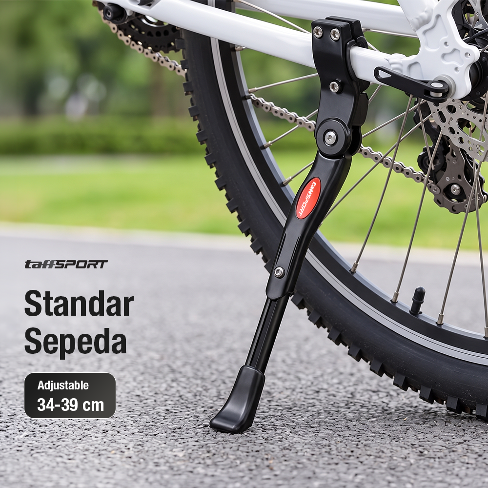 Gambar produk TaffSPORT Standar Sepeda Samping Adjustable Bike Kickstand 34-39cm - Z50 - Utama