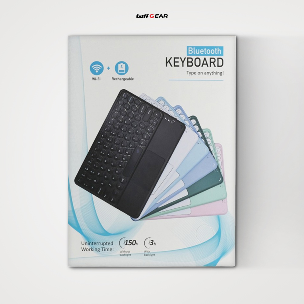 Gambar produk TaffGEAR Keyboard Wireless Mini Bluetooth 3.0 Touchpad Silent Click - GD433 - Kemasan