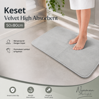 TaffHOME Keset Serbaguna Velvet Soft High Absorbent 50x80cm - Y48