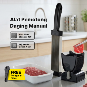FALE Alat Pemotong Daging Manual Meat Slicer Adjustable Thickness - MS001