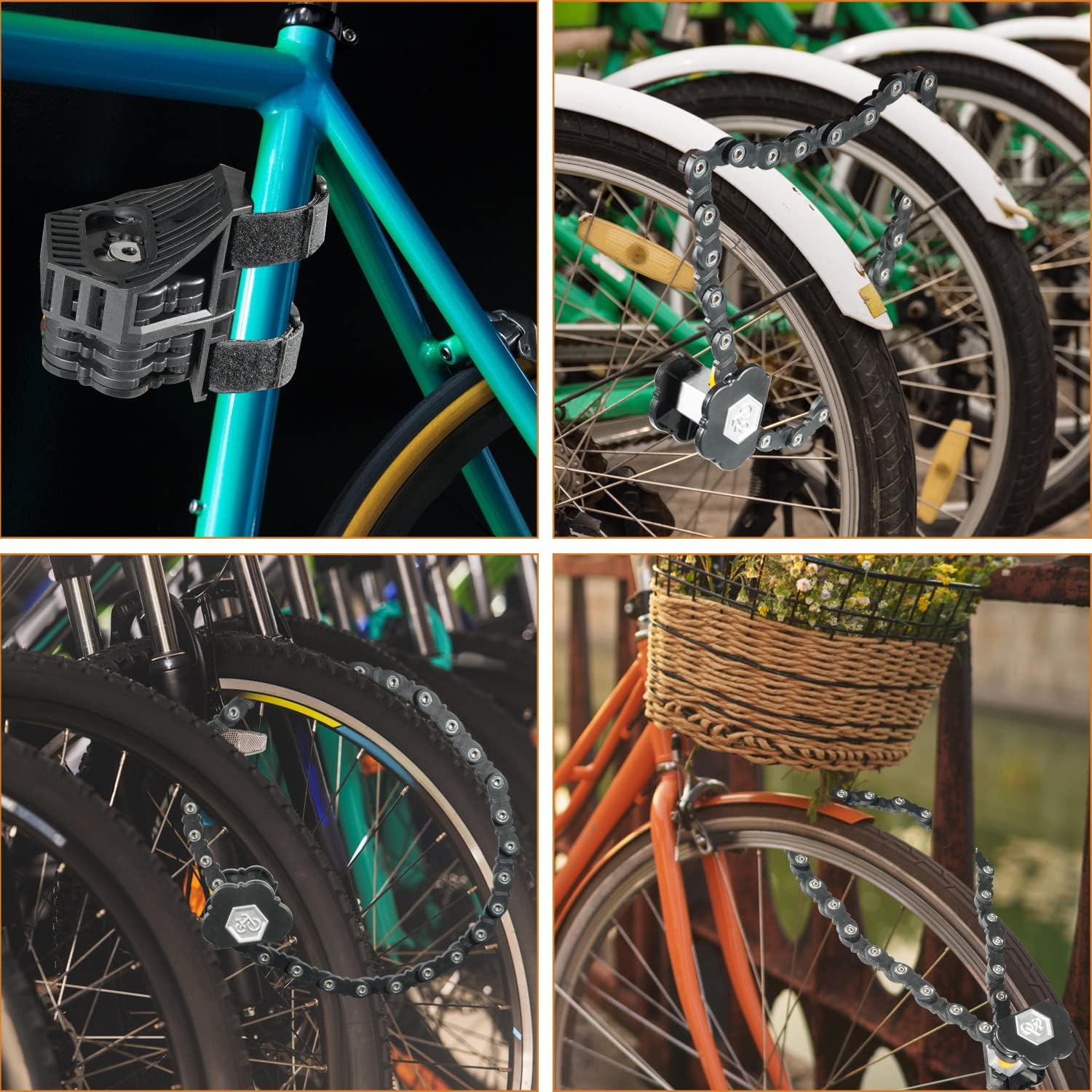 Gambar produk WEBIKE Gembok Sepeda Lipat Portable Bike Folding Lock Alloy Steel 78cm - WB012 - 6