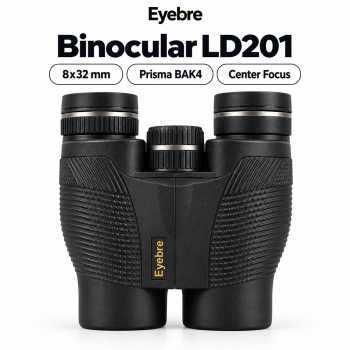 Eyebre Teropong Binocular Telescope Outdoor Prisma BAK4 8x32 HED - Black