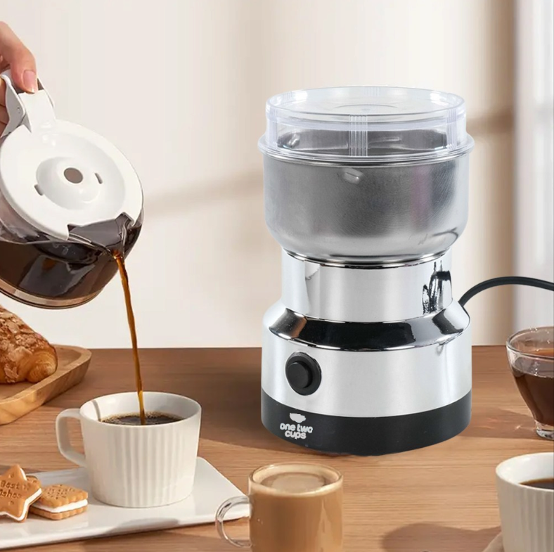 Gambar produk One Two Cups Nima Alat Penggiling Kopi Elektrik Bumbu Coffee Grinder - NM-8300 - 5