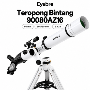Eyebre Teropong Bintang Astronomical Telescope Zenith Mirror 900/80mm - White