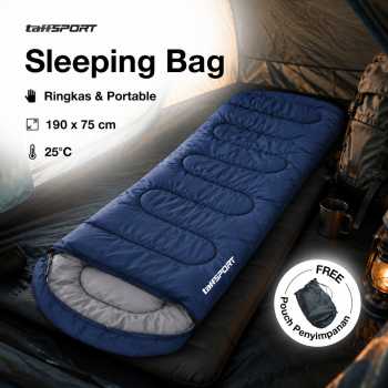 TaffSPORT Kantong Tidur Sleeping Bag 2in1 Envelope Model 1.9Mx75cm - TAF-KL