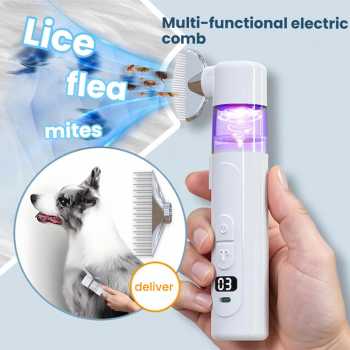 YUVE Sisir Elektrik Anti Kutu Lice Catcher Flea Comb Removal Hewan Pet - LC002
