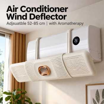 Szy Talang AC Cover Angin Air Conditioner Deflector Aromatherapy 85cm - White
