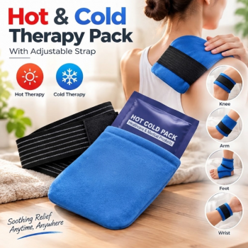 Wen Kompres Panas Dingin Strap Adjustable Hot Cold Ice Gel Pack 2in1 - Blue
