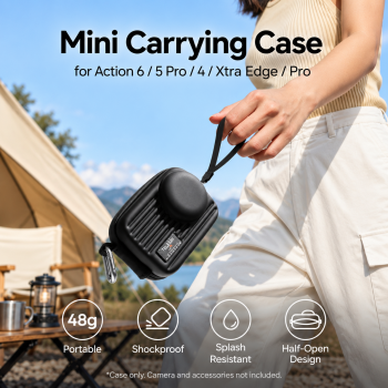 Gambar produk TELESIN Tas Kamera Aksi Mini for DJI Osmo Action 6/5 Pro Storage - S6-PRC-32BK-TDJ