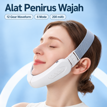 HOVE Alat Penirus Wajah Pipi Dagu V-Shape Face Lifting Massager 200mAh - White