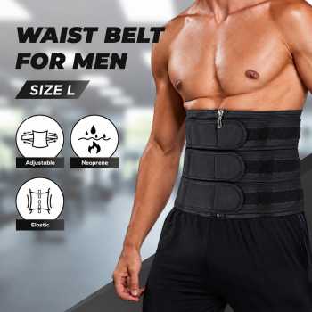 Gambar produk Noocuxuekon Korset Pembentuk Badan Pria Abdominal Waist Belt 3 Strip L - JL16