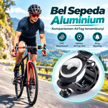 ITZ Bel Sepeda Bike Horn AirTag Positioning Anti-Thef Bell Aluminium - I-1